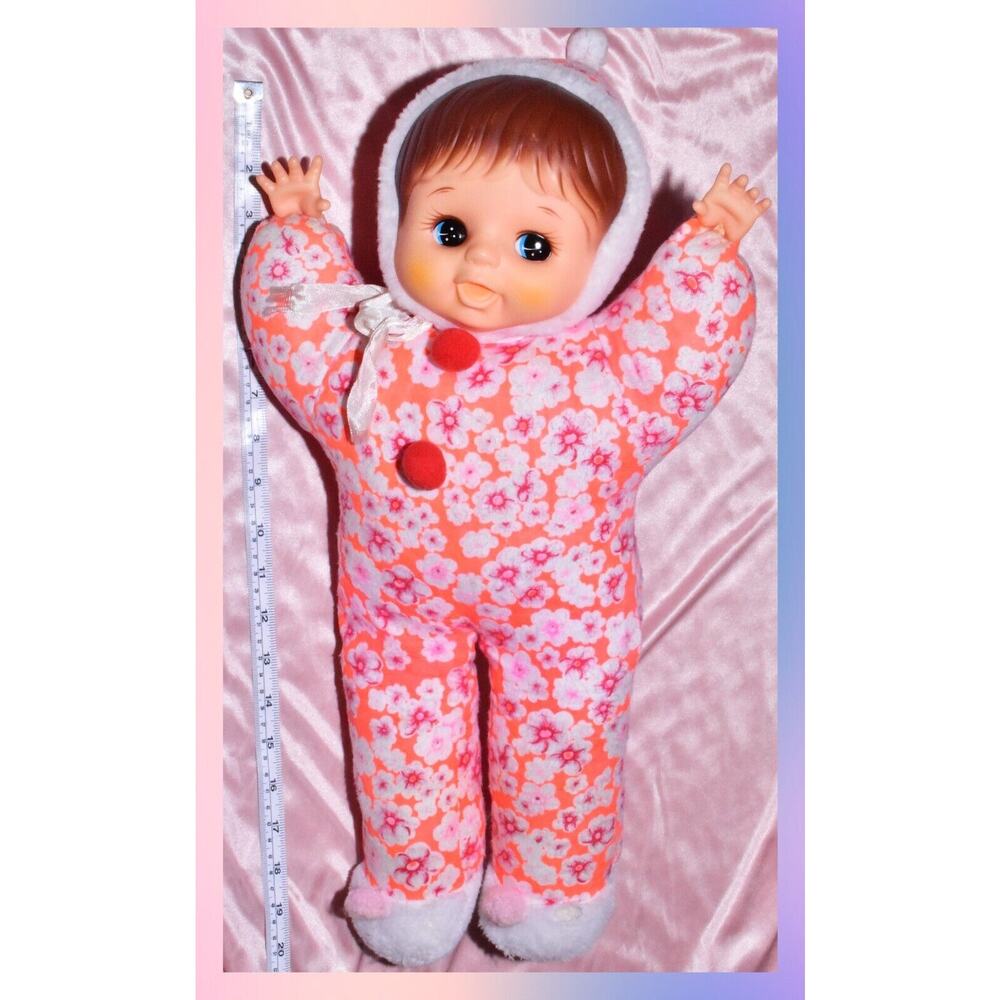 20" Vintage Japan Showa Retro Baby Beans Jenny Licca Vinyl Face Cuddle Doll